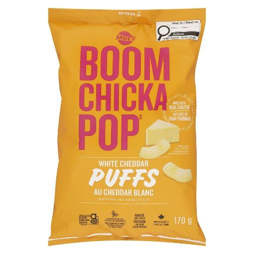 Picture of ANGIES BOOMCHICKAPOP PUFFS - WHITE CHEDDAR 170GR